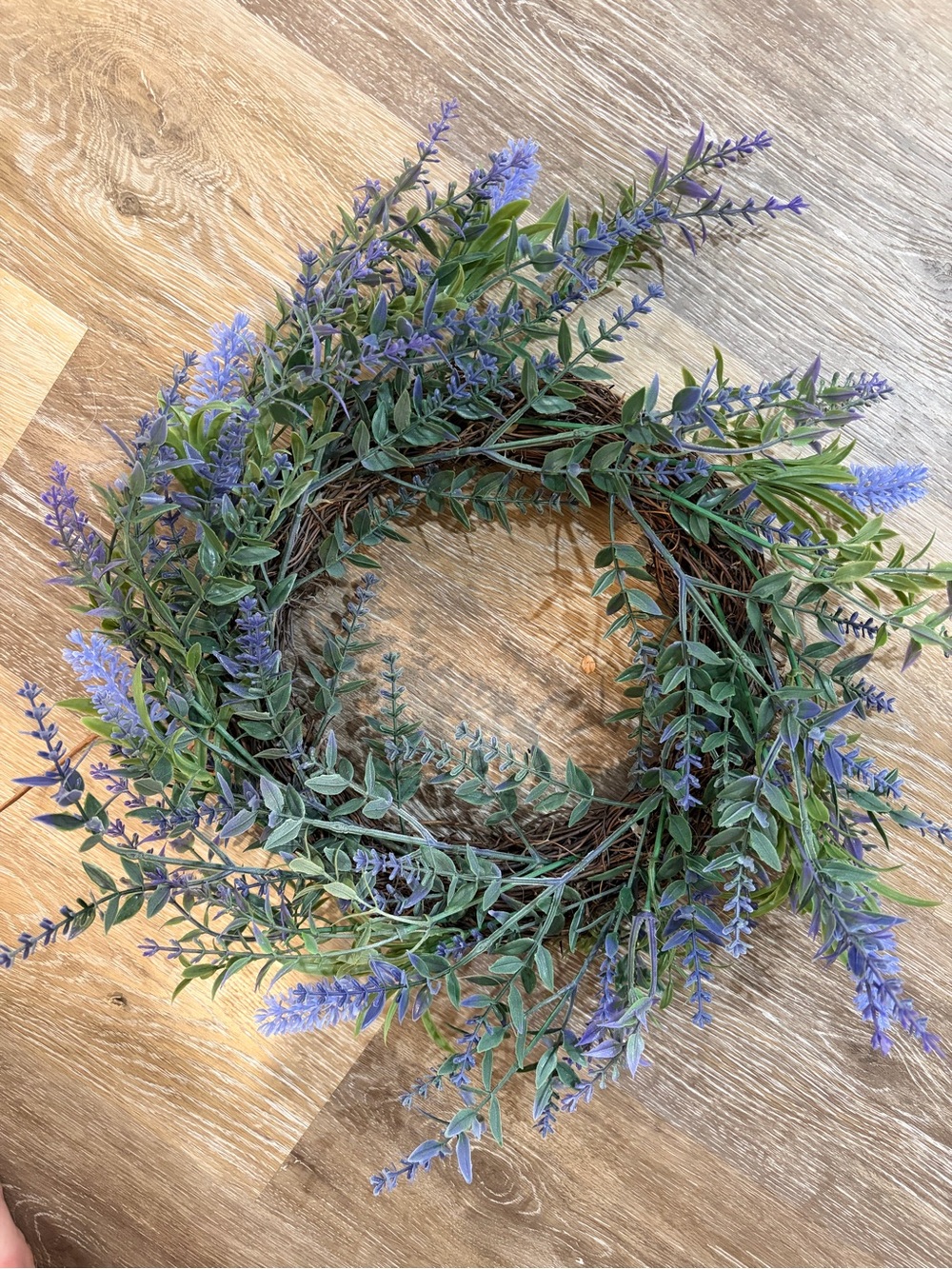 Lavender Grapevine Holiday Wreath - Purple & Green